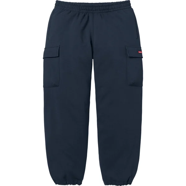 Supreme Small Box Cargo Sweatpant - Navy (front)