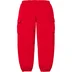 Supreme Small Box Cargo Sweatpant - Red (front)