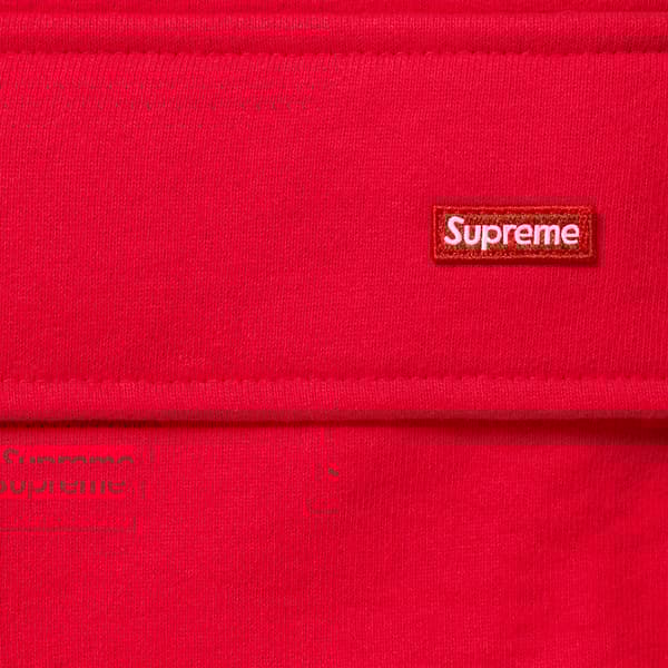 Supreme Small Box Cargo Sweatpant - Red (front)