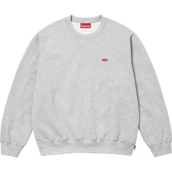 Supreme Small Box Crewneck - Heather Grey (front)