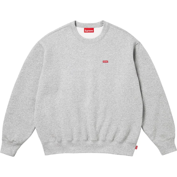 Supreme Small Box Crewneck - Heather Grey (front)