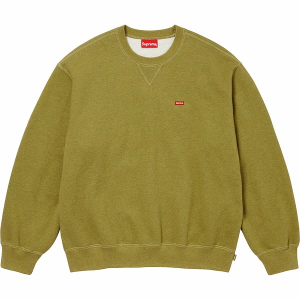 Supreme Small Box Crewneck - Heather Olive (front)