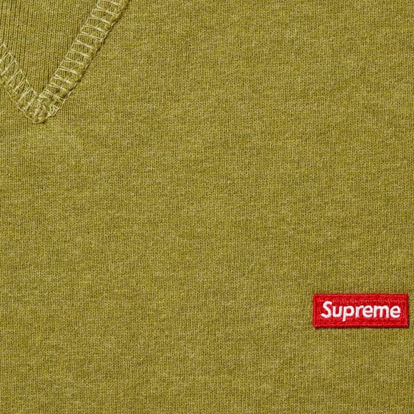 Supreme Small Box Crewneck - Heather Olive (front)