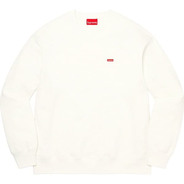 Supreme Small Box Crewneck - White (front)