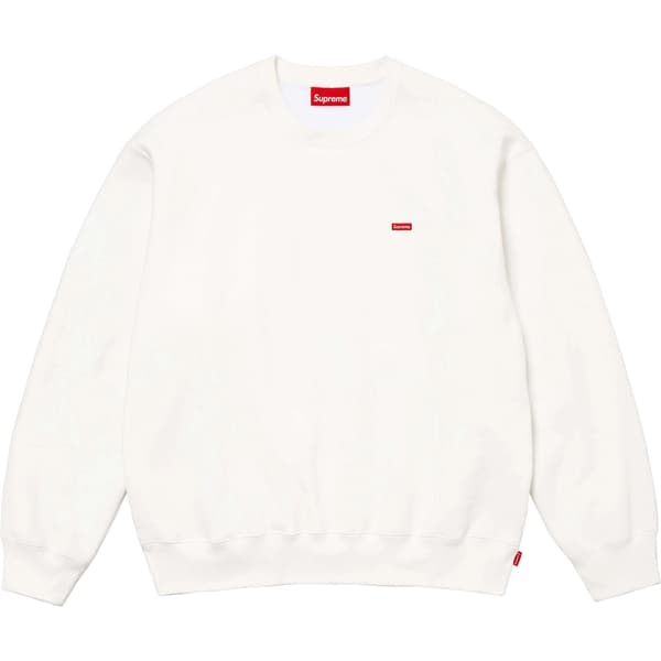 Supreme Small Box Crewneck - White (front)
