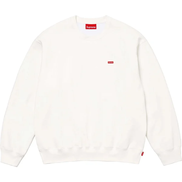 Supreme Small Box Crewneck - White (front)