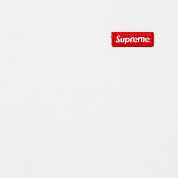 Supreme Small Box Crewneck - White (front)