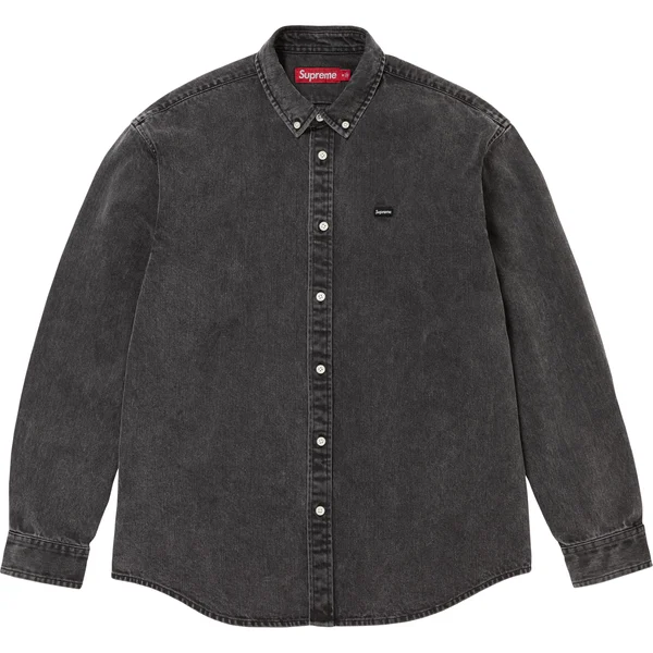 Supreme Small Box Denim Shirt - Black (front)