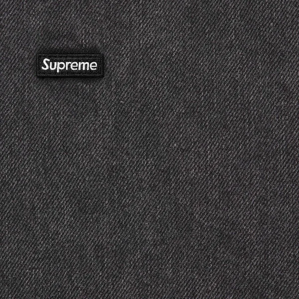 Supreme Small Box Denim Shirt - Black (front)