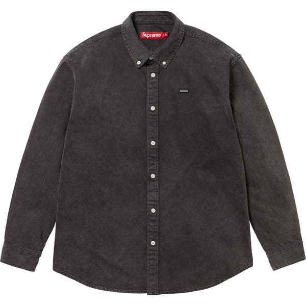 Supreme Small Box Denim Shirt - Black (front)