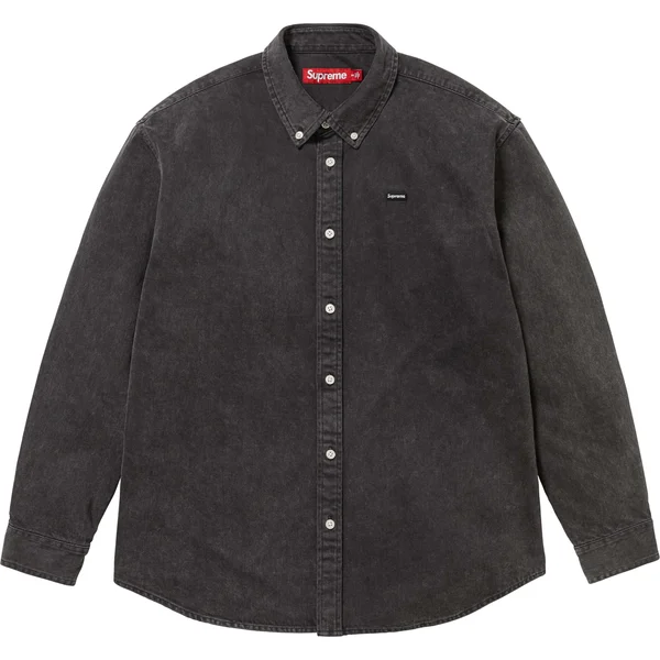 Supreme Small Box Denim Shirt - Black (front)