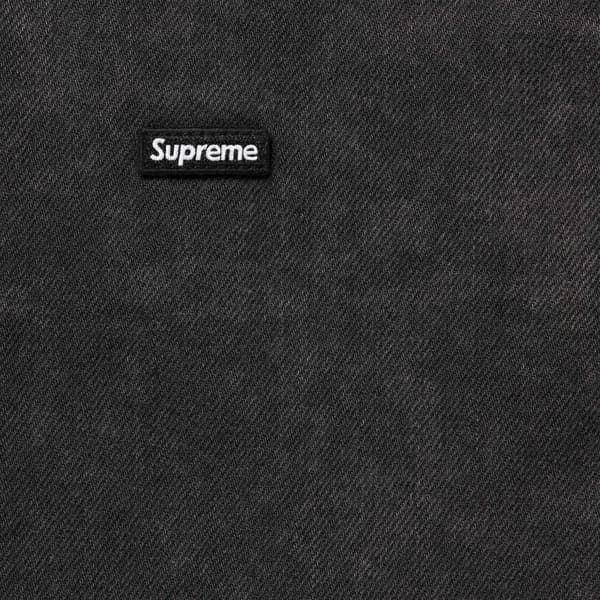 Supreme Small Box Denim Shirt - Black (front)