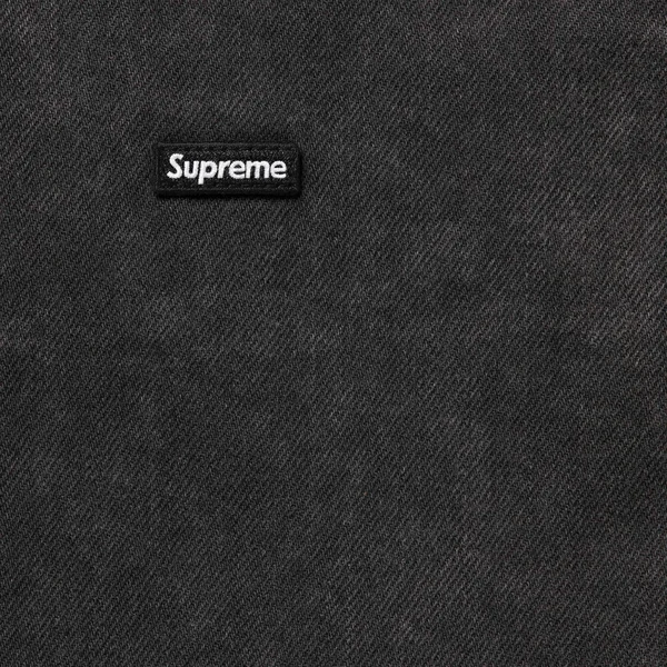 Supreme Small Box Denim Shirt - Black (front)