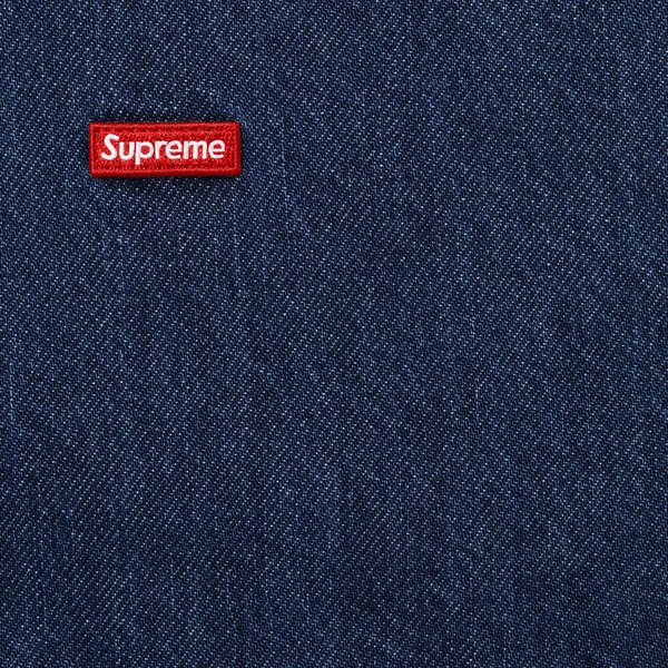 Supreme Small Box Denim Shirt - Indigo (front)
