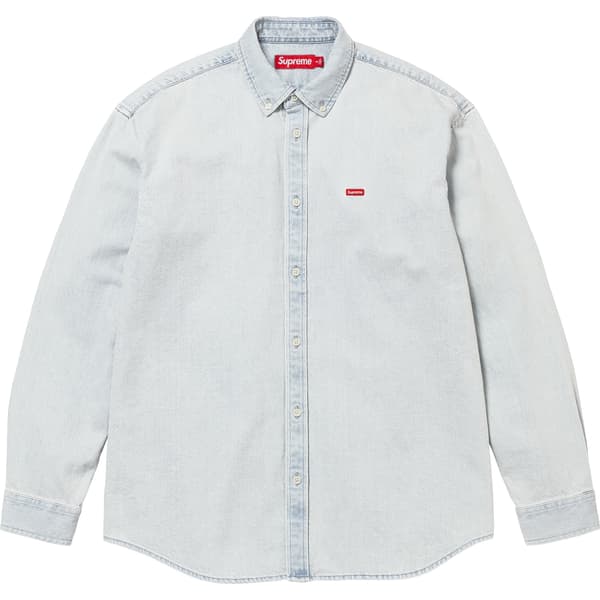 Supreme Small Box Denim Shirt - Light Indigo (front)