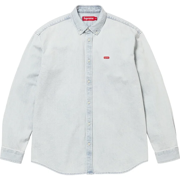 Supreme Small Box Denim Shirt - Light Indigo (front)