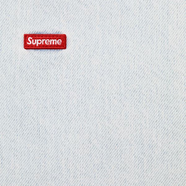 Supreme Small Box Denim Shirt - Light Indigo (front)