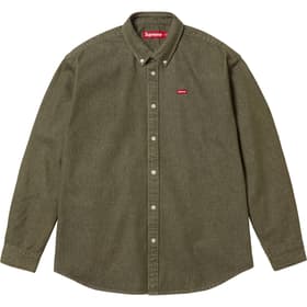 Supreme Small Box Denim Shirt Olive