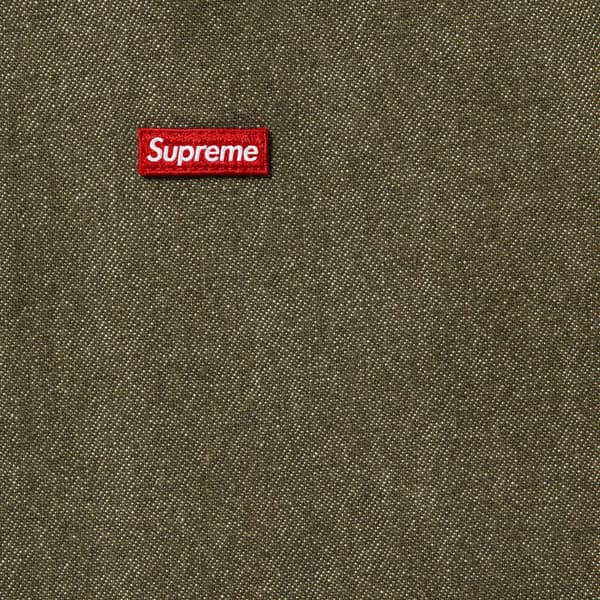 Supreme Small Box Denim Shirt - Olive (front)