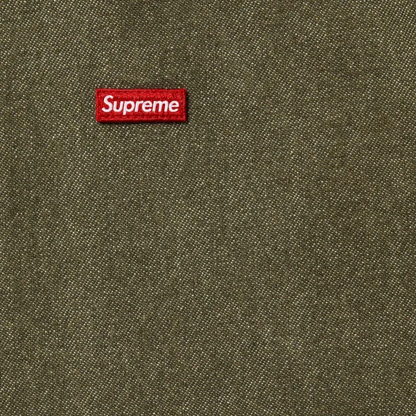 Supreme Small Box Denim Shirt - Olive (front)