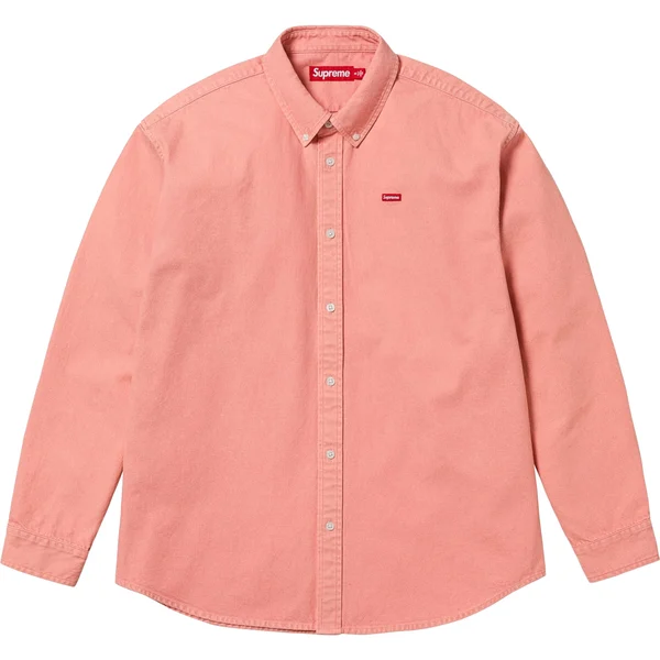 Supreme Small Box Denim Shirt - Pink (front)
