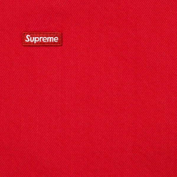 Supreme Small Box Denim Shirt - Red (front)