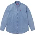 Supreme Small Box Denim Shirt - Washed Indigo (front)