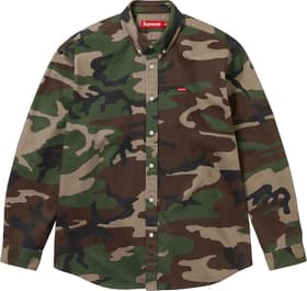 Supreme Small Box Denim Shirt Woodland Camo