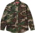 Supreme Small Box Denim Shirt - Woodland Camo (front)