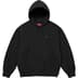 Supreme Small Box Drawcord Hooded Sweatshirt - Black (front)