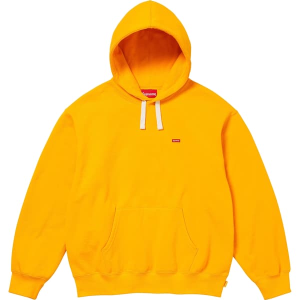 Supreme Small Box Drawcord Hooded Sweatshirt - Bright Gold (front)