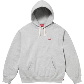 Supreme Small Box Drawcord Hooded Sweatshirt Heather Grey