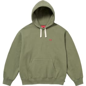 Supreme Small Box Drawcord Hooded Sweatshirt Light Olive