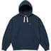 Supreme Small Box Drawcord Hooded Sweatshirt - Navy (front)