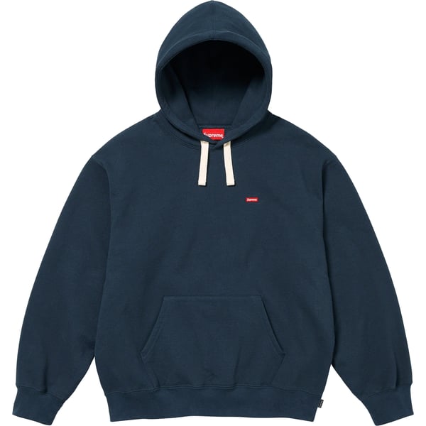 Supreme Small Box Drawcord Hooded Sweatshirt - Navy (front)