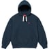 Supreme Small Box Drawcord Hooded Sweatshirt - Navy (front)