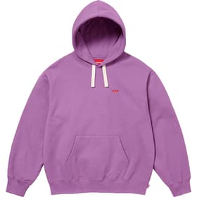 Supreme Small Box Drawcord Hooded Sweatshirt Purple