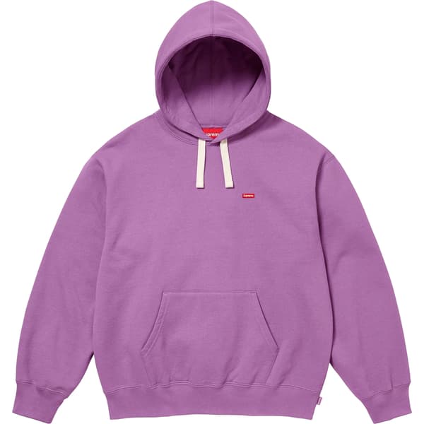 Supreme Small Box Drawcord Hooded Sweatshirt - Purple (front)