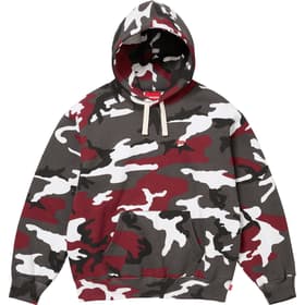 Supreme Small Box Drawcord Hooded Sweatshirt Red Camo