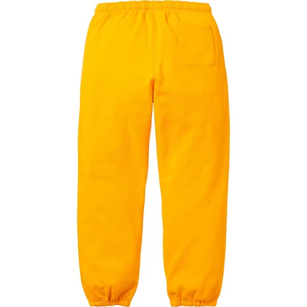 Supreme Small Box Drawcord Sweatpant - Bright Gold (front)