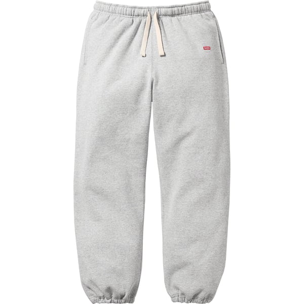 Supreme Small Box Drawcord Sweatpant - Heather Grey (front)