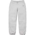Supreme Small Box Drawcord Sweatpant - Heather Grey (front)