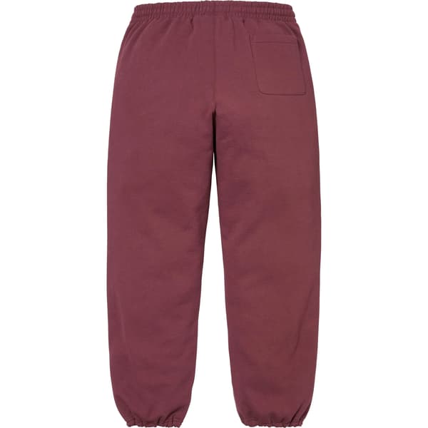 Supreme Small Box Drawcord Sweatpant - Maroon (front)