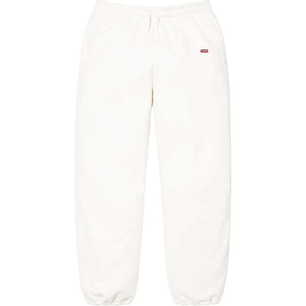 Supreme Small Box Drawcord Sweatpant - White (front)