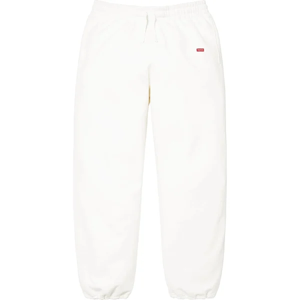 Supreme Small Box Drawcord Sweatpant - White (front)