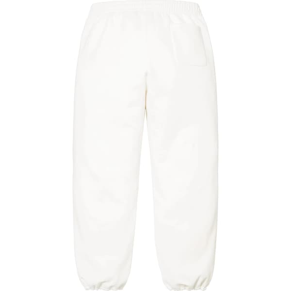 Supreme Small Box Drawcord Sweatpant - White (front)