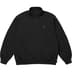 Supreme Small Box Half Zip Pullover - Black (front)