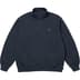 Supreme Small Box Half Zip Pullover - Navy (front)
