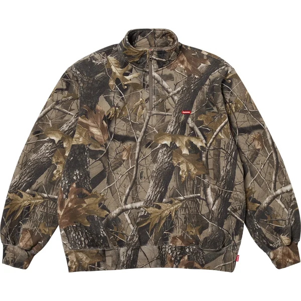 Supreme Small Box Half Zip Pullover - Realtree® Hardwoods Camo (front)