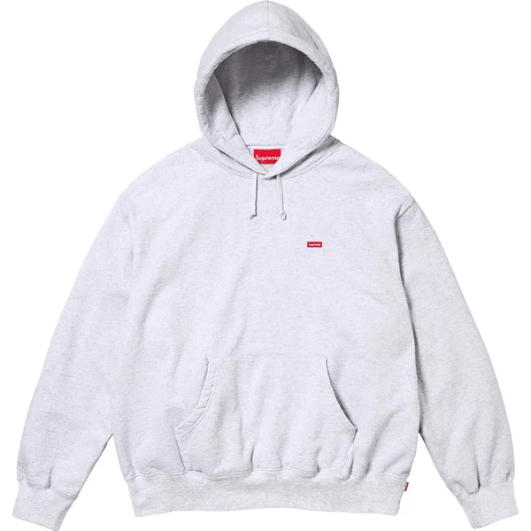 Supreme Small Box Hooded Sweatshirt - Ash Grey (front)